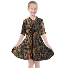 Always On My Mind Brain Map Vintage Kids  All Frills Chiffon Dress by uniart180623