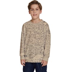 1940 Vintage Map Of The Usa Kids  Long Sleeve Jersey