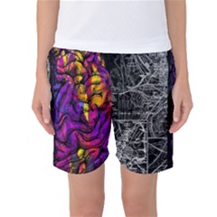 Ambiguity Tobe Brain Duality Mind Minimal Thinking Women s Basketball Shorts by uniart180623