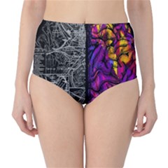 Ambiguity Tobe Brain Duality Mind Minimal Thinking Classic High-waist Bikini Bottoms by uniart180623