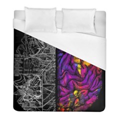 Ambiguity Tobe Brain Duality Mind Minimal Thinking Duvet Cover (full/ Double Size) by uniart180623