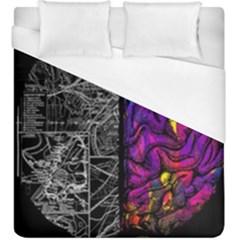 Ambiguity Tobe Brain Duality Mind Minimal Thinking Duvet Cover (king Size) by uniart180623