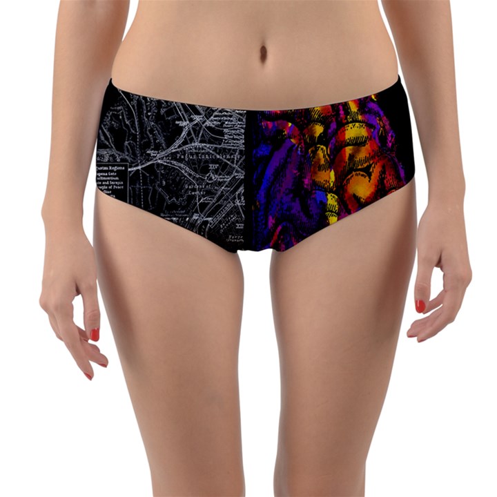 Ambiguity Tobe Brain Duality Mind Minimal Thinking Reversible Mid-Waist Bikini Bottoms