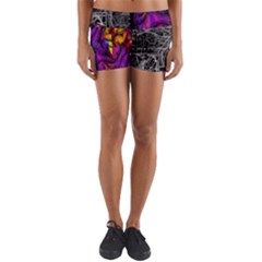 Ambiguity Tobe Brain Duality Mind Minimal Thinking Yoga Shorts by uniart180623