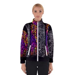 Ambiguity Tobe Brain Duality Mind Minimal Thinking Women s Bomber Jacket by uniart180623