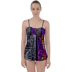 Ambiguity Tobe Brain Duality Mind Minimal Thinking Babydoll Tankini Set by uniart180623