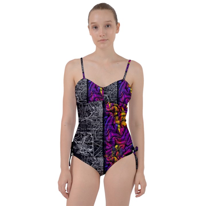 Ambiguity Tobe Brain Duality Mind Minimal Thinking Sweetheart Tankini Set