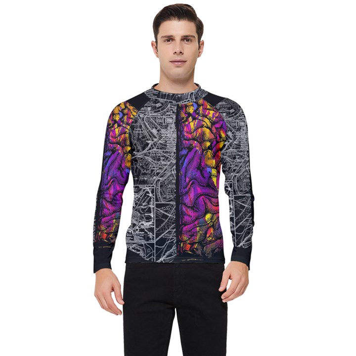 Ambiguity Tobe Brain Duality Mind Minimal Thinking Men s Long Sleeve Rash Guard