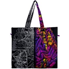 Ambiguity Tobe Brain Duality Mind Minimal Thinking Canvas Travel Bag by uniart180623