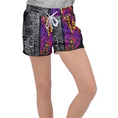 Ambiguity Tobe Brain Duality Mind Minimal Thinking Women s Velour Lounge Shorts by uniart180623