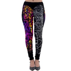 Ambiguity Tobe Brain Duality Mind Minimal Thinking Lightweight Velour Leggings by uniart180623