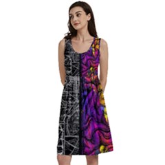 Ambiguity Tobe Brain Duality Mind Minimal Thinking Classic Skater Dress by uniart180623