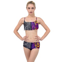 Ambiguity Tobe Brain Duality Mind Minimal Thinking Layered Top Bikini Set by uniart180623