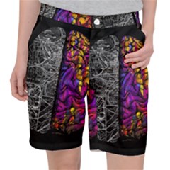 Ambiguity Tobe Brain Duality Mind Minimal Thinking Women s Pocket Shorts by uniart180623