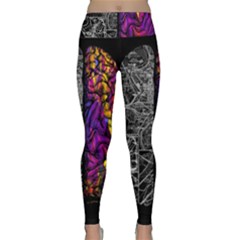 Ambiguity Tobe Brain Duality Mind Minimal Thinking Lightweight Velour Classic Yoga Leggings by uniart180623