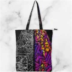 Ambiguity Tobe Brain Duality Mind Minimal Thinking Double Zip Up Tote Bag by uniart180623