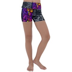 Ambiguity Tobe Brain Duality Mind Minimal Thinking Kids  Lightweight Velour Yoga Shorts by uniart180623