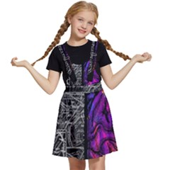 Ambiguity Tobe Brain Duality Mind Minimal Thinking Kids  Apron Dress by uniart180623