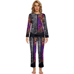 Ambiguity Tobe Brain Duality Mind Minimal Thinking Womens  Long Sleeve Lightweight Pajamas Set by uniart180623