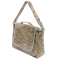 Old World Map Of Continents The Earth Vintage Retro Box Up Messenger Bag by uniart180623