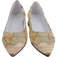 Old World Map Of Continents The Earth Vintage Retro Women s Block Heels  by uniart180623