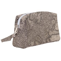 Vintage Map Europe Wristlet Pouch Bag (large) by uniart180623