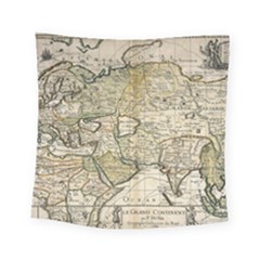 Tartaria Tartaria Empire Map Vintage World Square Tapestry (small) by uniart180623