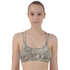 Tartaria Tartaria Empire Map Vintage World Line Them Up Sports Bra by uniart180623