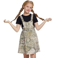 Tartaria Tartaria Empire Map Vintage World Kids  Apron Dress by uniart180623