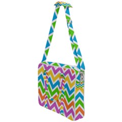 Chevron-pattern-design-texture Cross Body Office Bag by uniart180623