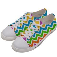 Chevron-pattern-design-texture Men s Low Top Canvas Sneakers by uniart180623