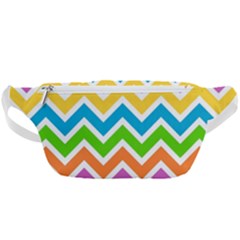 Chevron-pattern-design-texture Waist Bag  by uniart180623