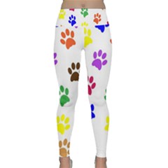 Pawprints-paw-prints-paw-animal Lightweight Velour Classic Yoga Leggings by uniart180623