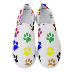 Pawprints-paw-prints-paw-animal Women s Slip On Sneakers by uniart180623