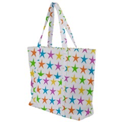 Star-pattern-design-decoration Zip Up Canvas Bag by uniart180623