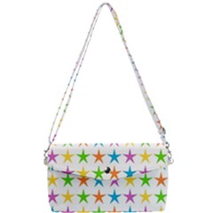 Star-pattern-design-decoration Removable Strap Clutch Bag by uniart180623