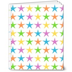 Star-pattern-design-decoration 8  X 10  Hardcover Notebook by uniart180623