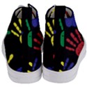 Handprints-hand-print-colourful Women s Mid-Top Canvas Sneakers View4