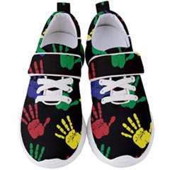 Handprints-hand-print-colourful Women s Velcro Strap Shoes by uniart180623