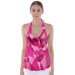 Pattern Halftone Geometric Babydoll Tankini Top by uniart180623