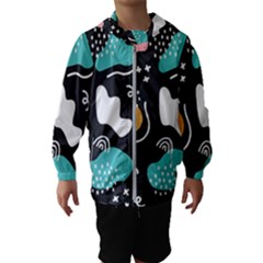 Art Pattern Design Background Print Kids  Hooded Windbreaker by uniart180623