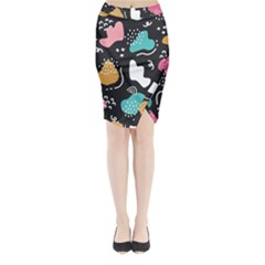 Art Pattern Design Background Print Midi Wrap Pencil Skirt by uniart180623