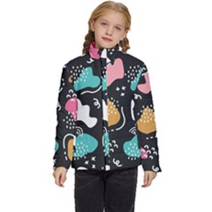 Art Pattern Design Background Print Kids  Puffer Bubble Jacket Coat by uniart180623