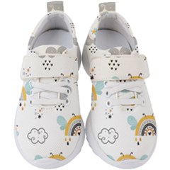 Art Pattern Design Wallpaper Background Print Kids  Velcro Strap Shoes by uniart180623