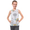 Art Pattern Design Wallpaper Background Print Kids  Sleeveless Hoodie View1