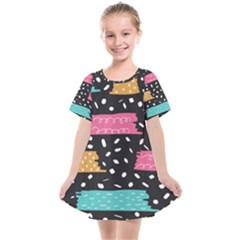 Art Pattern Design Wallpaper Background Print Patterns Kids  Smock Dress by uniart180623