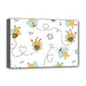 Bee Art Pattern Design Wallpaper Background Print Deluxe Canvas 18  x 12  (Stretched) View1