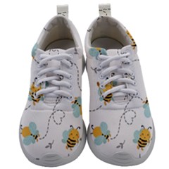 Bee Art Pattern Design Wallpaper Background Print Mens Athletic Shoes