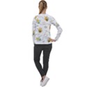 Bee Art Pattern Design Wallpaper Background Print Women s Long Sleeve Raglan Tee View2