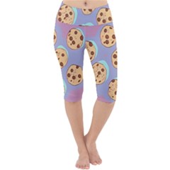 Cookies Chocolate Chips Chocolate Cookies Sweets Lightweight Velour Cropped Yoga Leggings by uniart180623